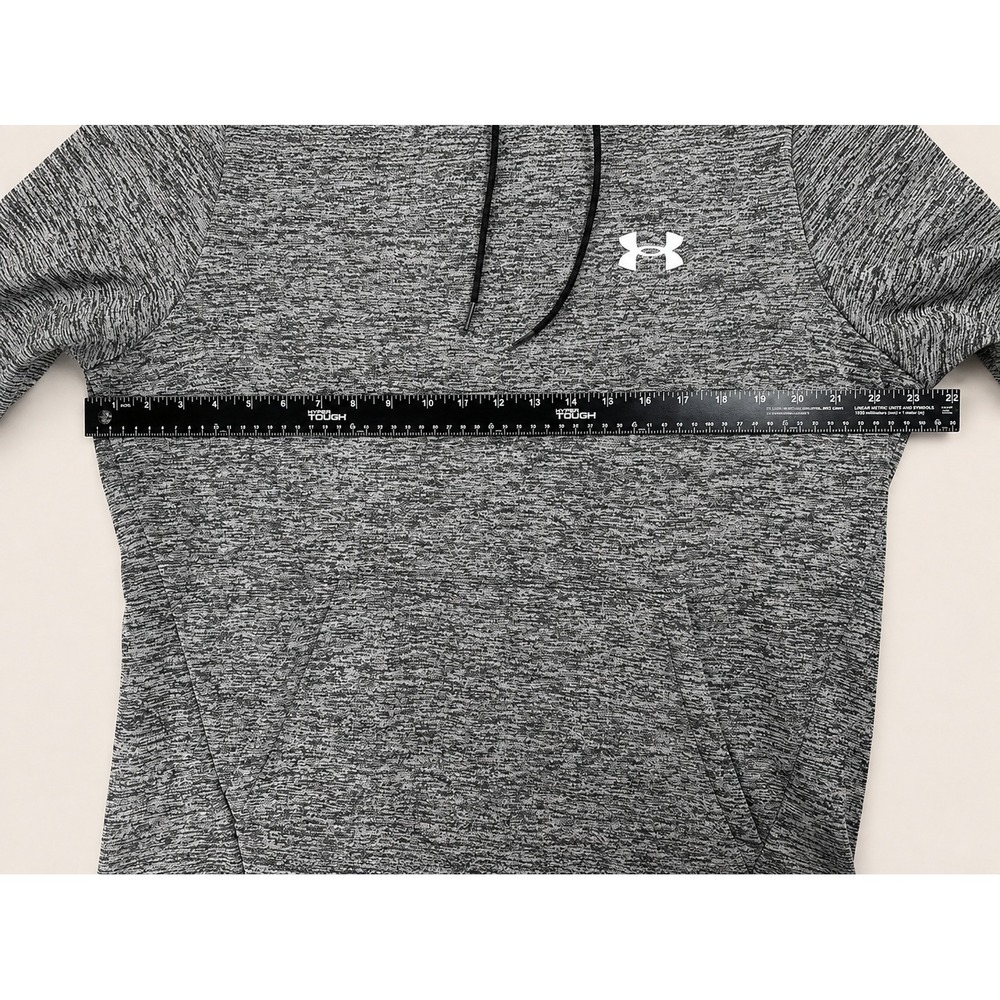 Under Armour Men's Large Gray Heather Fleece Pullover Hoodie Loose Fit - Picture 9 of 10